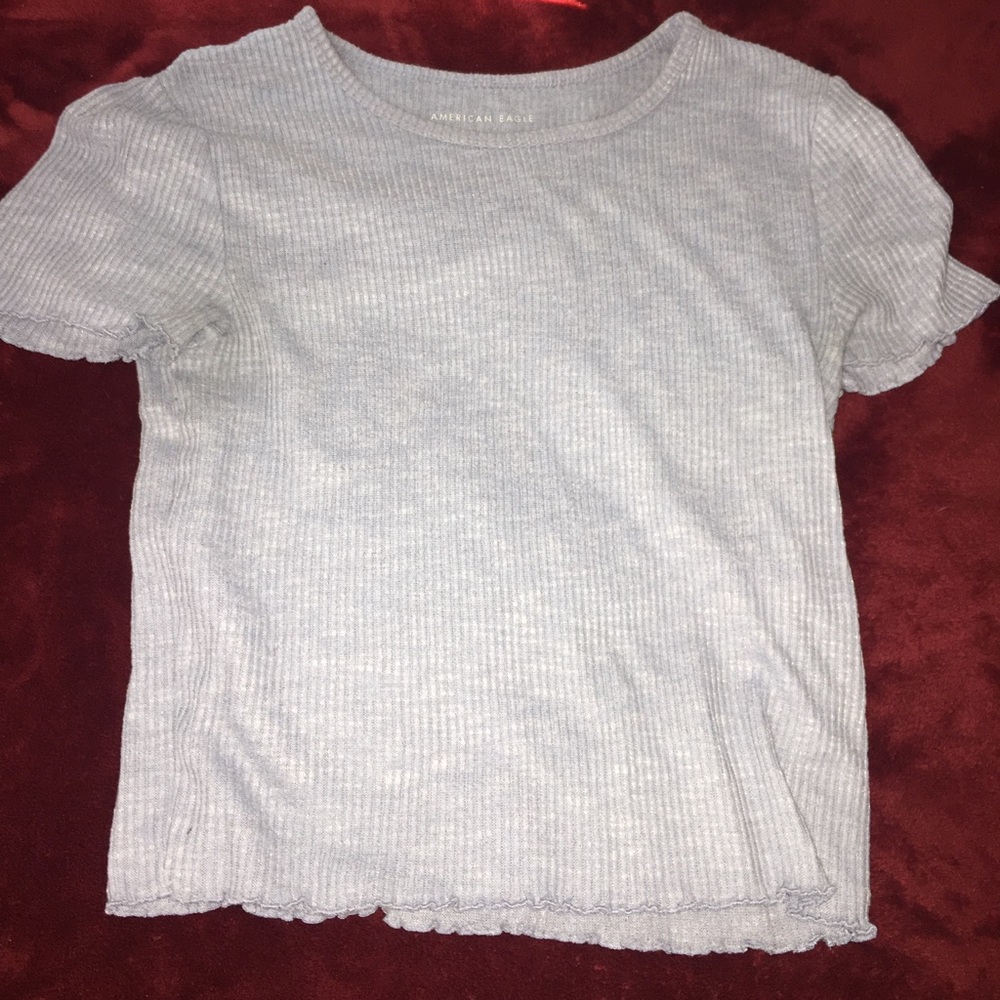 Blue American eagle shirt